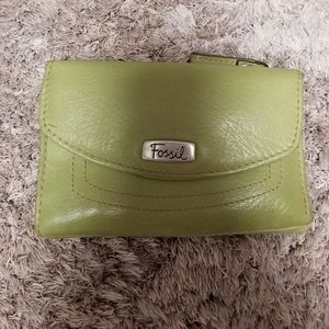 Vintage Fossil green wallet